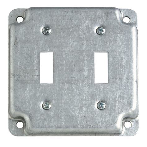 metal coverplate for metal wall box|2 gang electrical box covers.